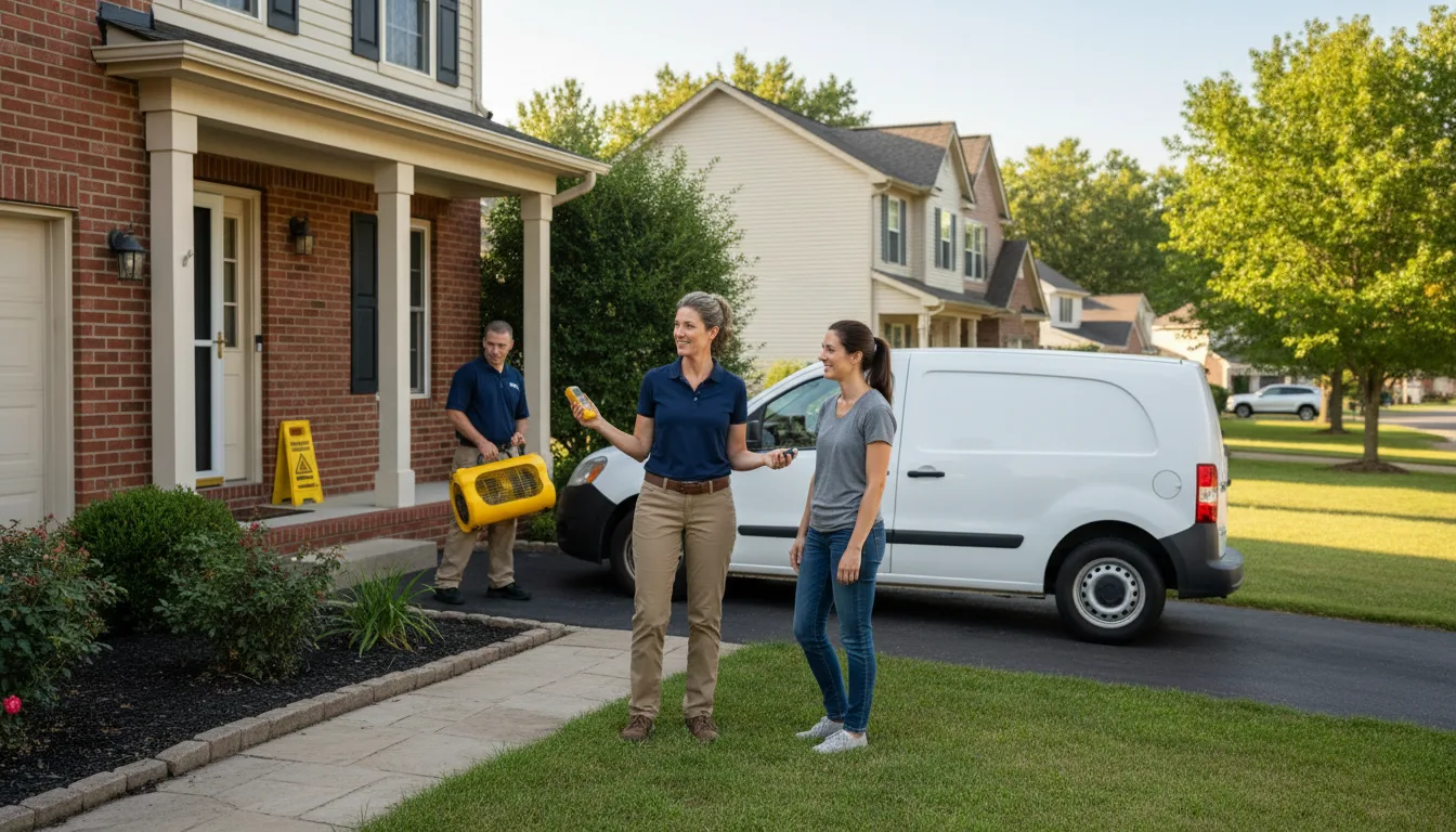 Residential water damage restoration in Encampment, WY